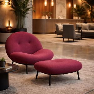 Sillón y reposapiés Cora