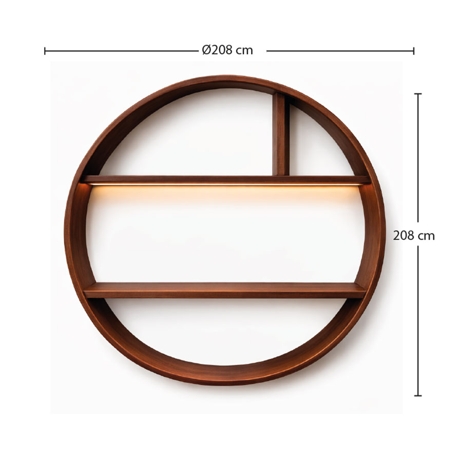 Estantería Yuni Ø208cm